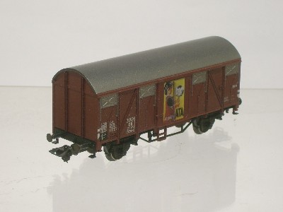 M�rklin gedeckter G�terwagen Spur H0 Werbeaufschrift So putzt ATA marklin
